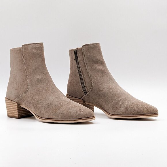 Rag&Bone Women Icons Taupe Suede Western Ankle Boots size 7US EUR 37.5 - Picture 1 of 9